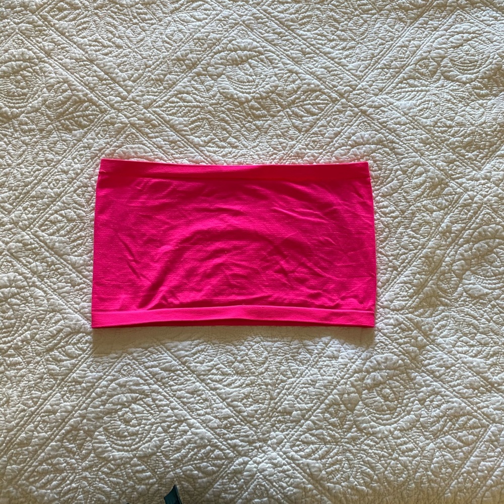 Hot pink bandaeu